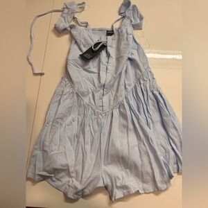 Wild fable blue short jumpsuit sz xs nwt